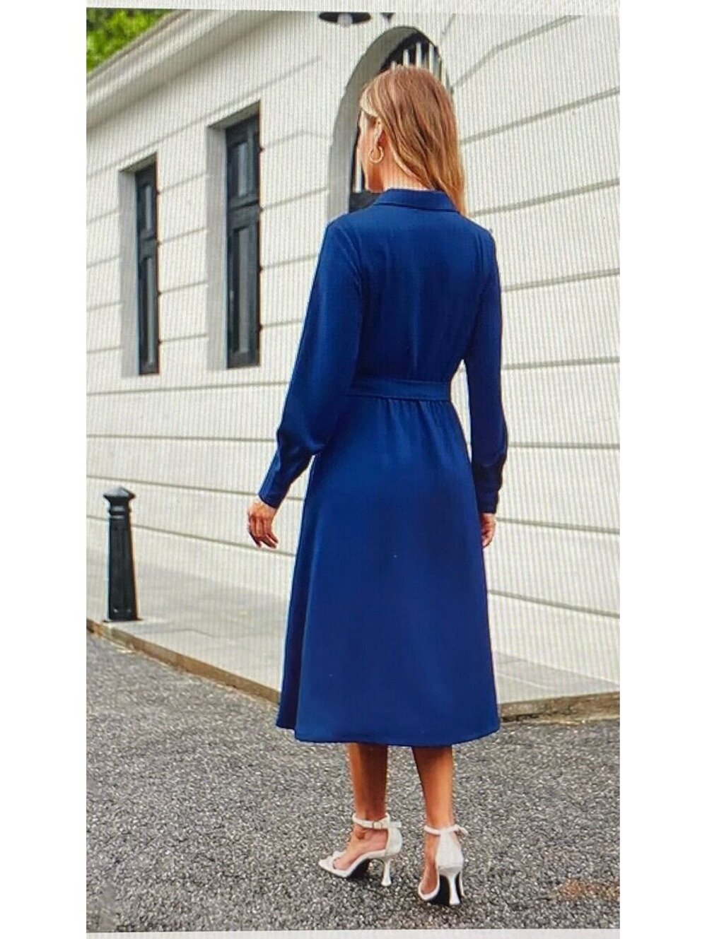 Grace Karin Women’s Long Sleeve Pleated Dress Size L - Picture 5 of 5